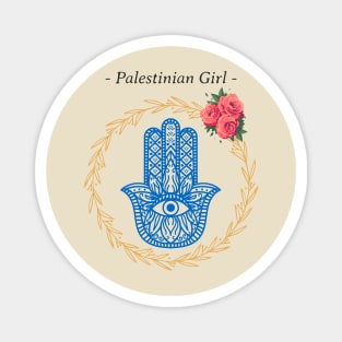 Palestinian Girl Hamsa palestine Magnet